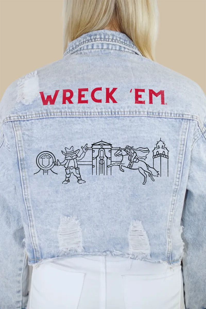 Texas Tech Campus Classic Denim Jacket