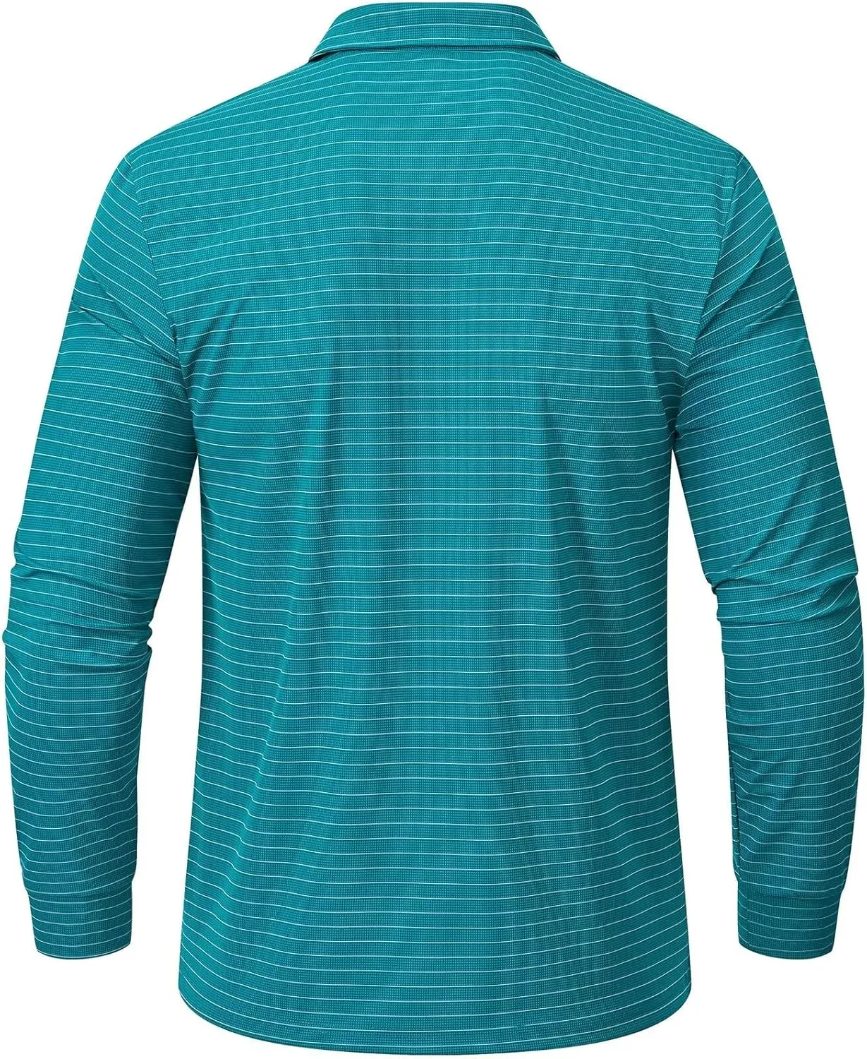 Tyhengta Men's Striped Shirt Long Sleeve Golf Polo Shirts