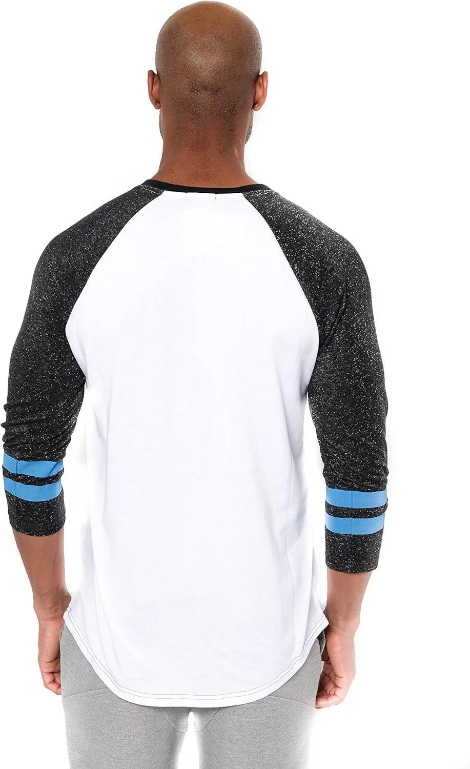Ultra Game NFL Official Adults Super Soft Raglan Baseball Long Sleeve T-Shirt - Unisex, Carolina Panthers, White|Carolina Panthers