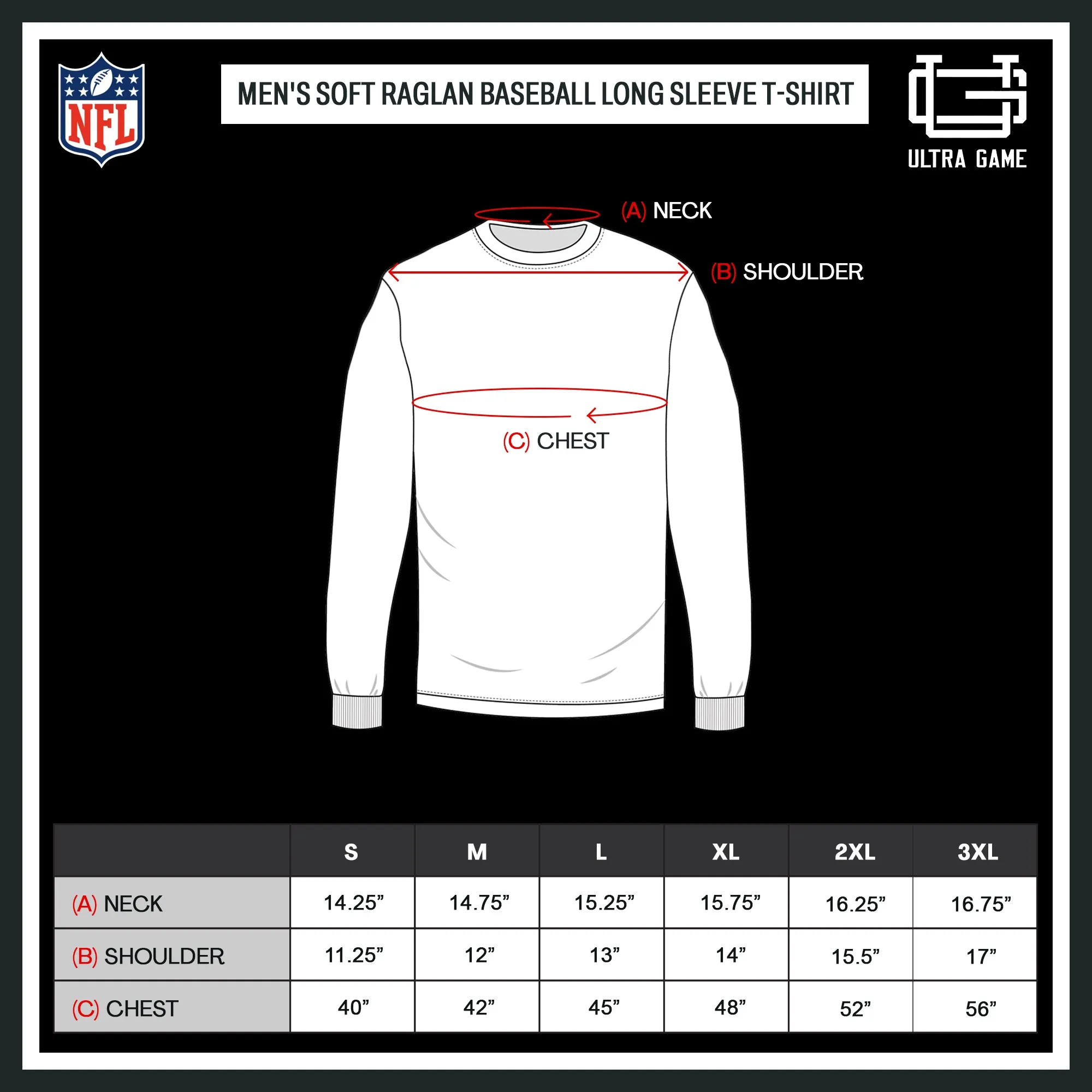 Ultra Game NFL Official Adults Super Soft Raglan Baseball Long Sleeve T-Shirt - Unisex, New England Patriots, White|New England Patriots