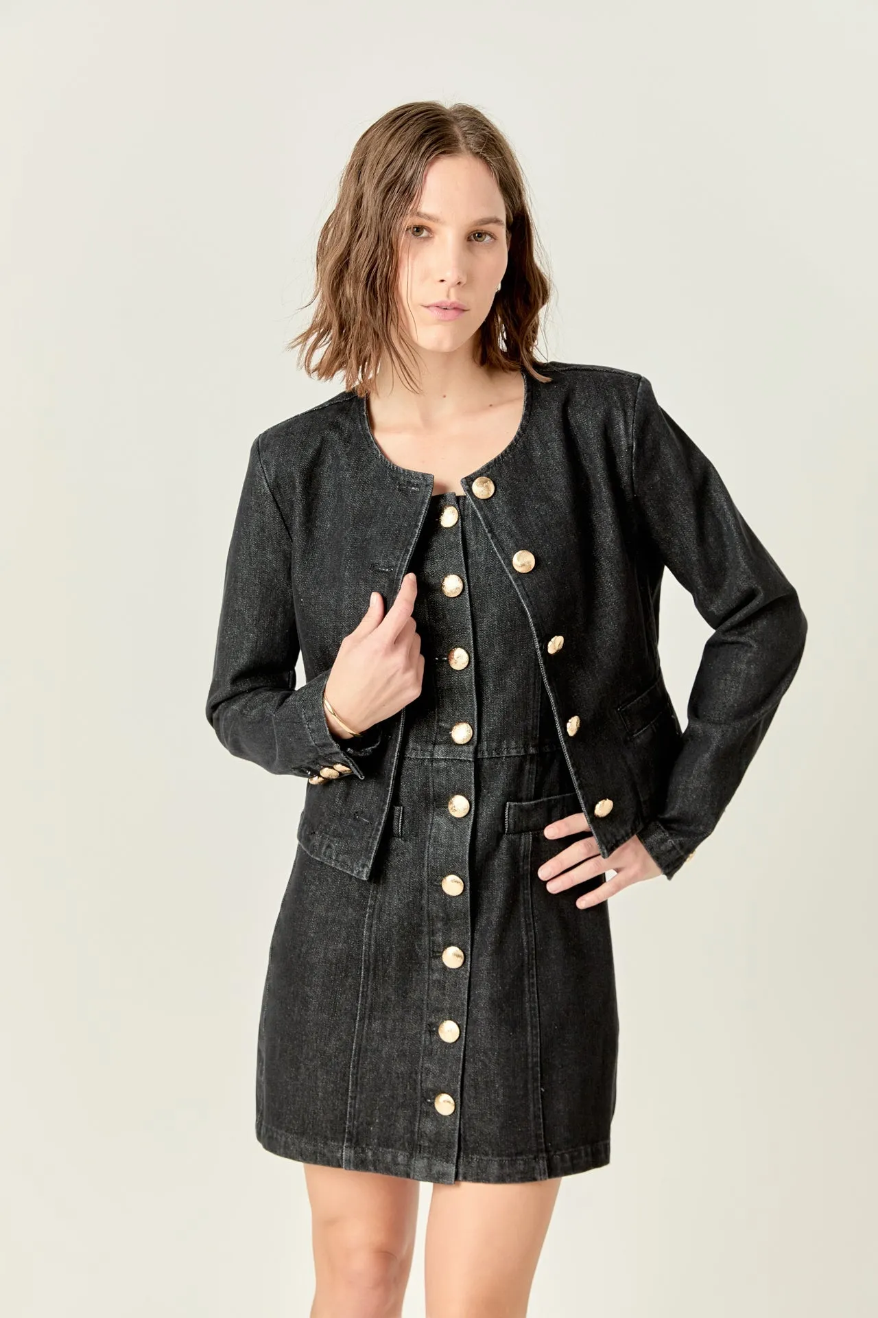 Vivienne Cropped Denim Jacket