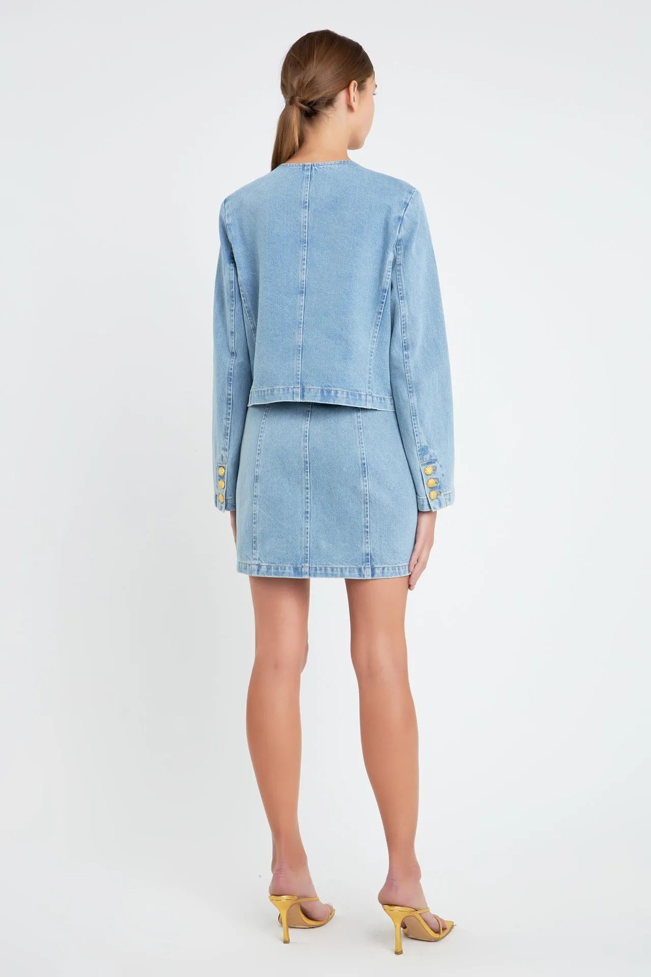 Vivienne Cropped Denim Jacket
