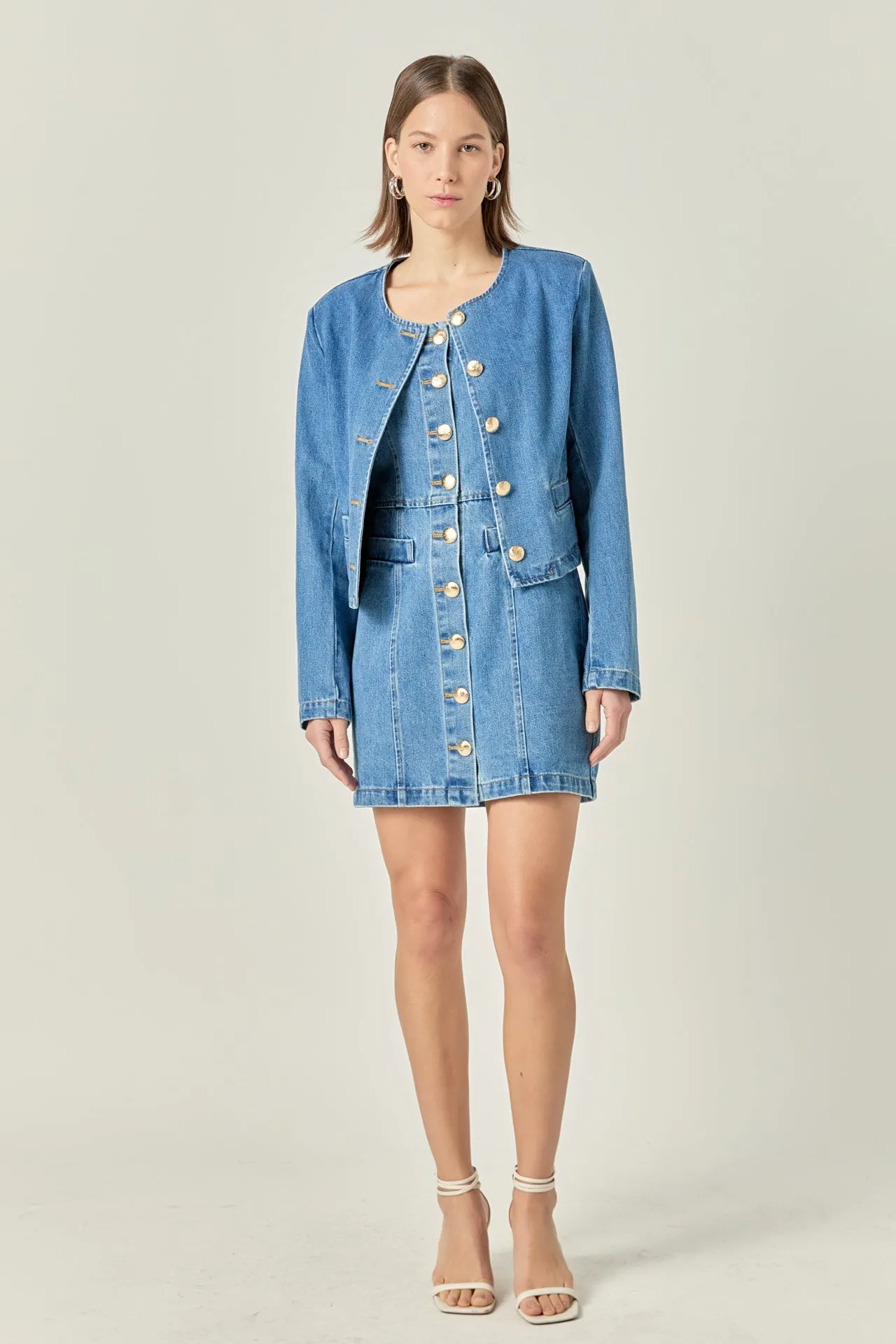 Vivienne Cropped Denim Jacket