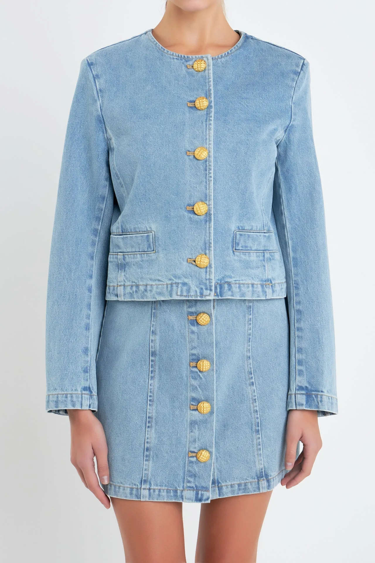 Vivienne Cropped Denim Jacket