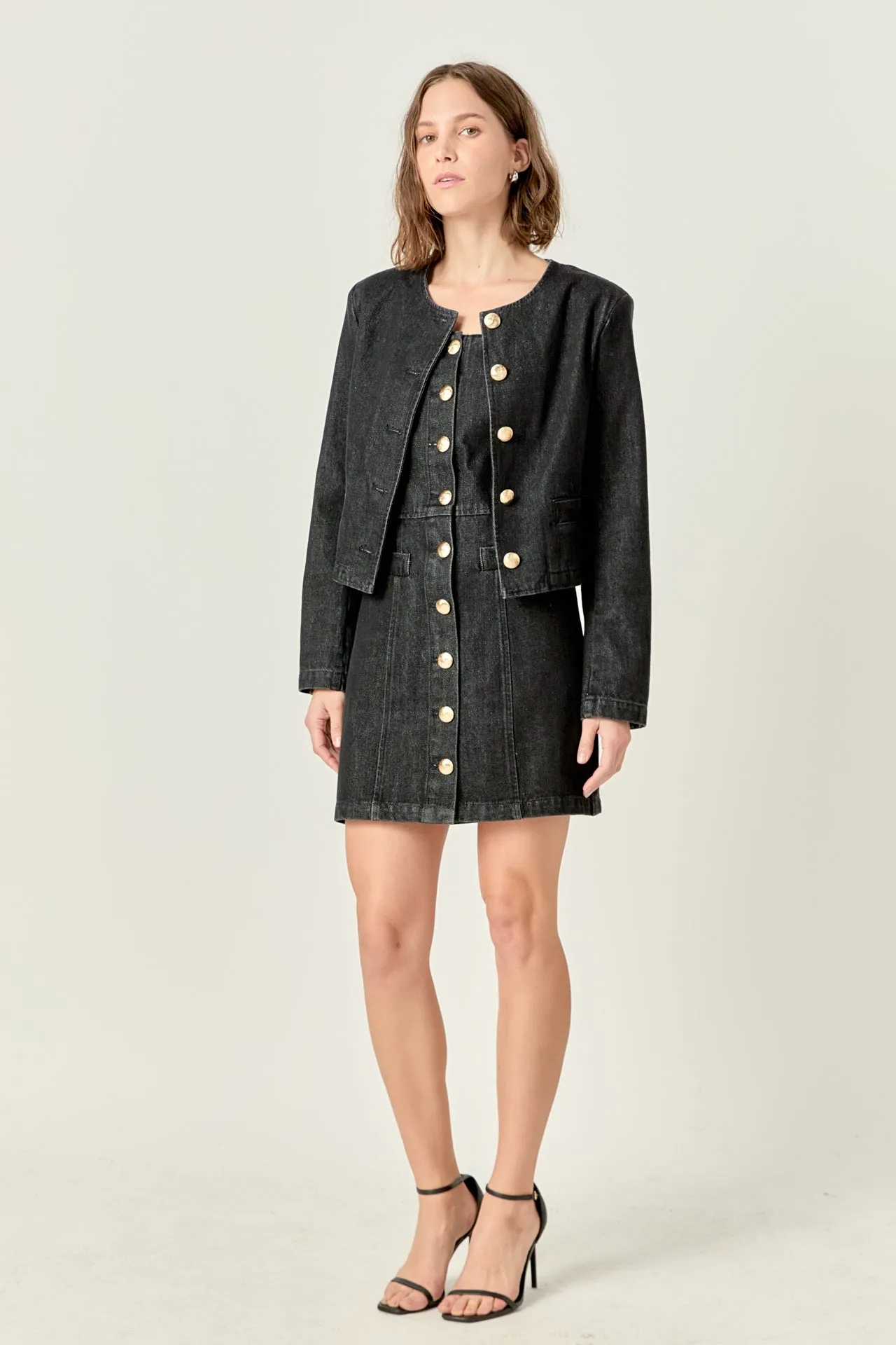 Vivienne Cropped Denim Jacket