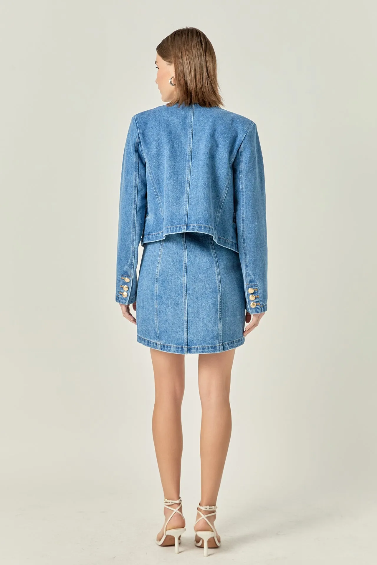 Vivienne Cropped Denim Jacket