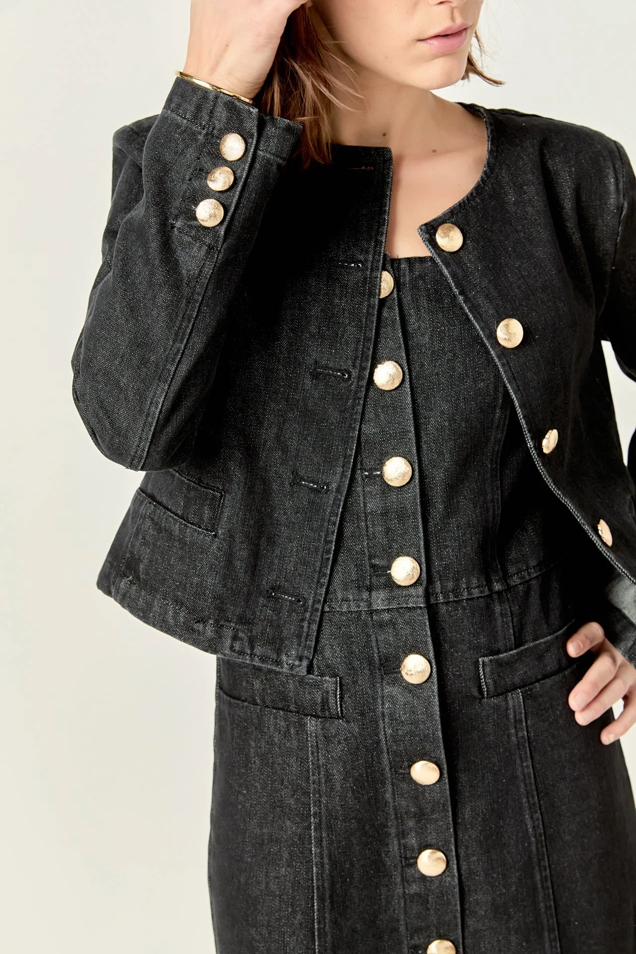 Vivienne Cropped Denim Jacket