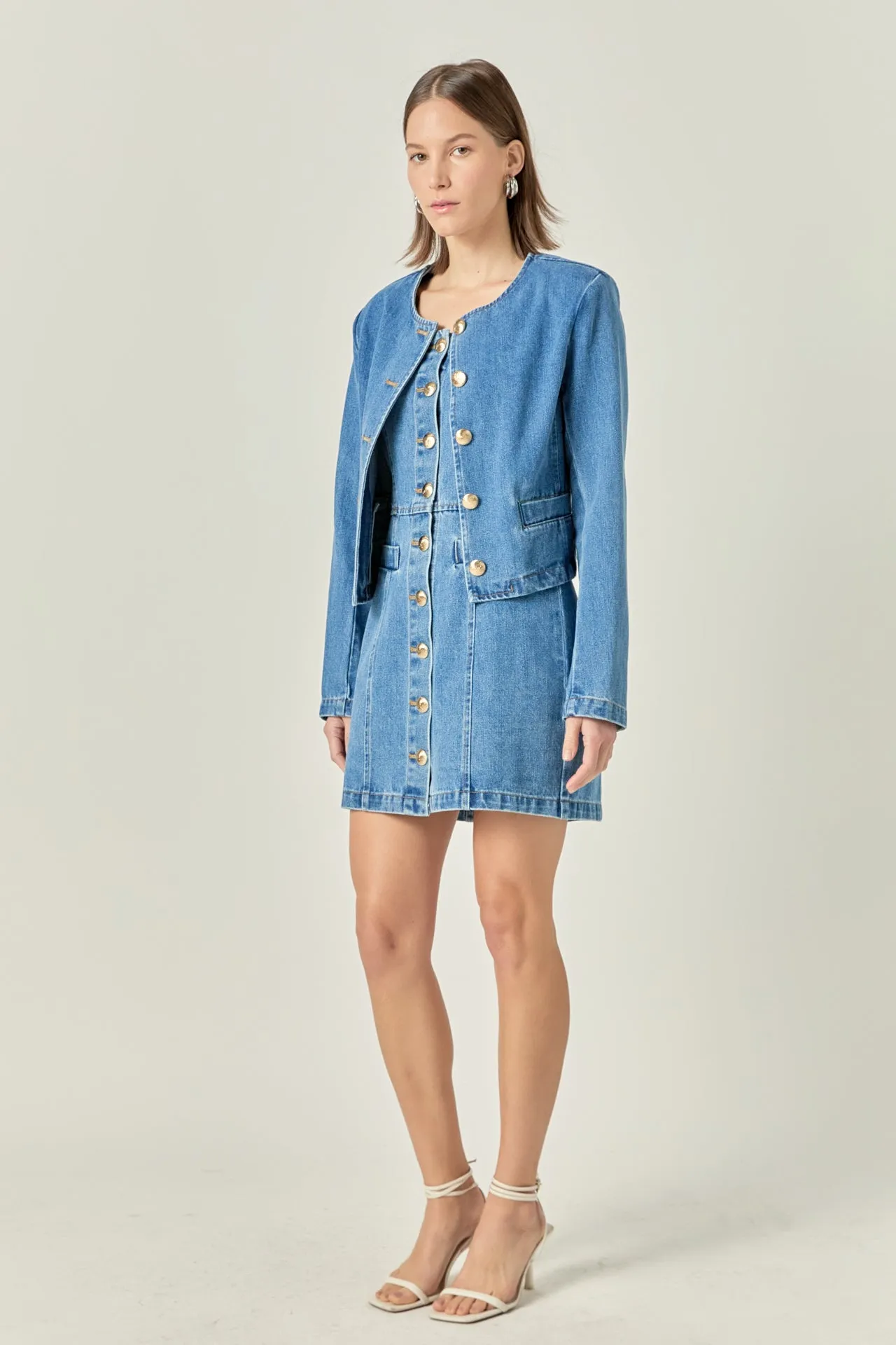Vivienne Cropped Denim Jacket