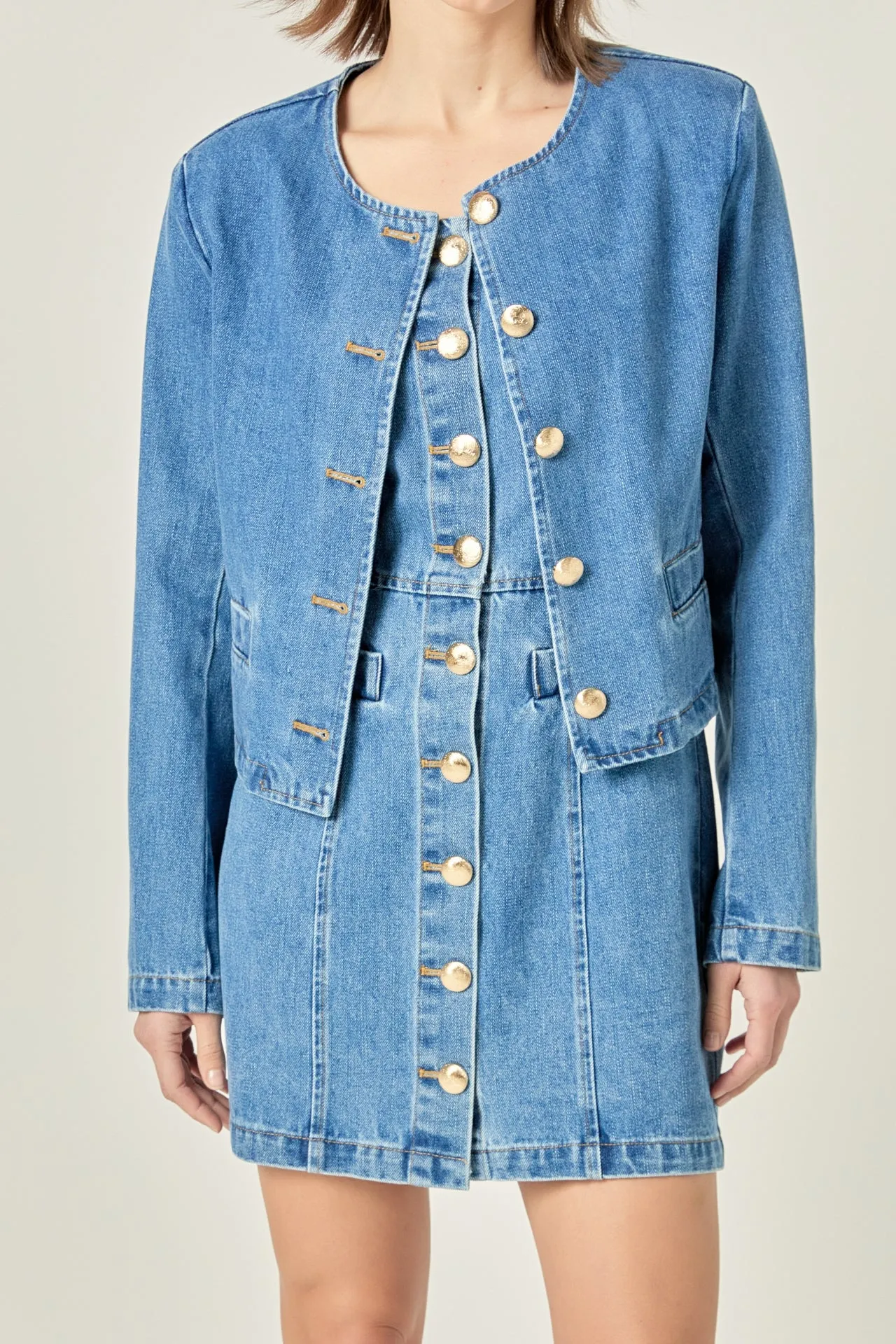 Vivienne Cropped Denim Jacket