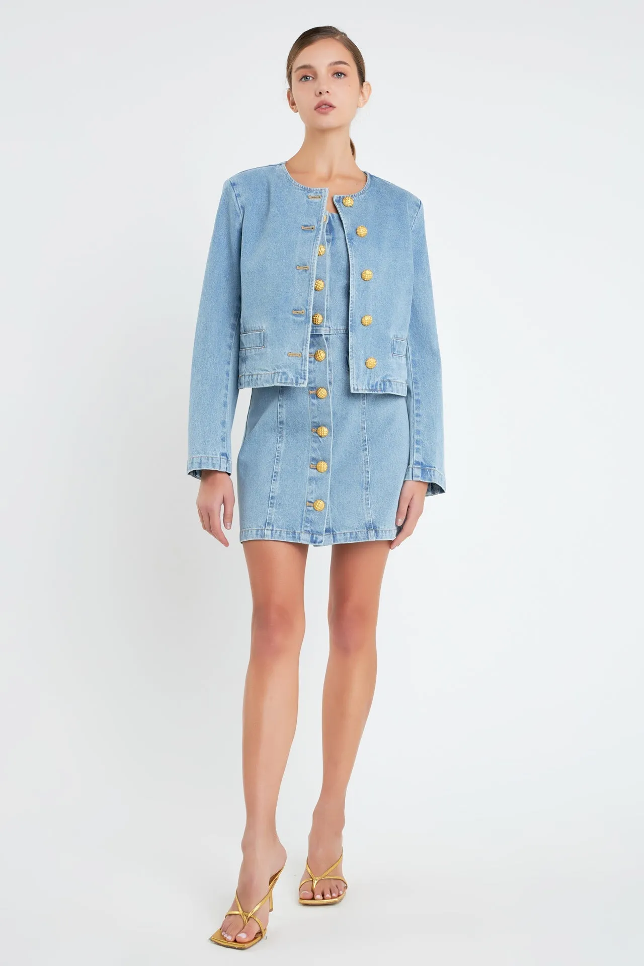 Vivienne Cropped Denim Jacket