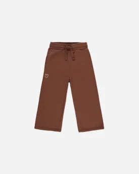 Wide Leg Sweatpant || Brick