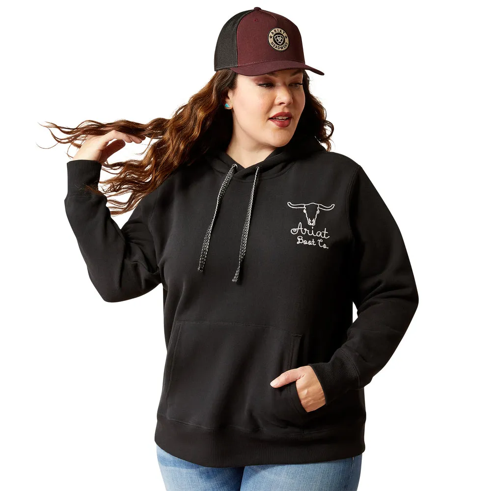 Women's Ariat Boot Co. Steer Stitch Hoodie 10051999