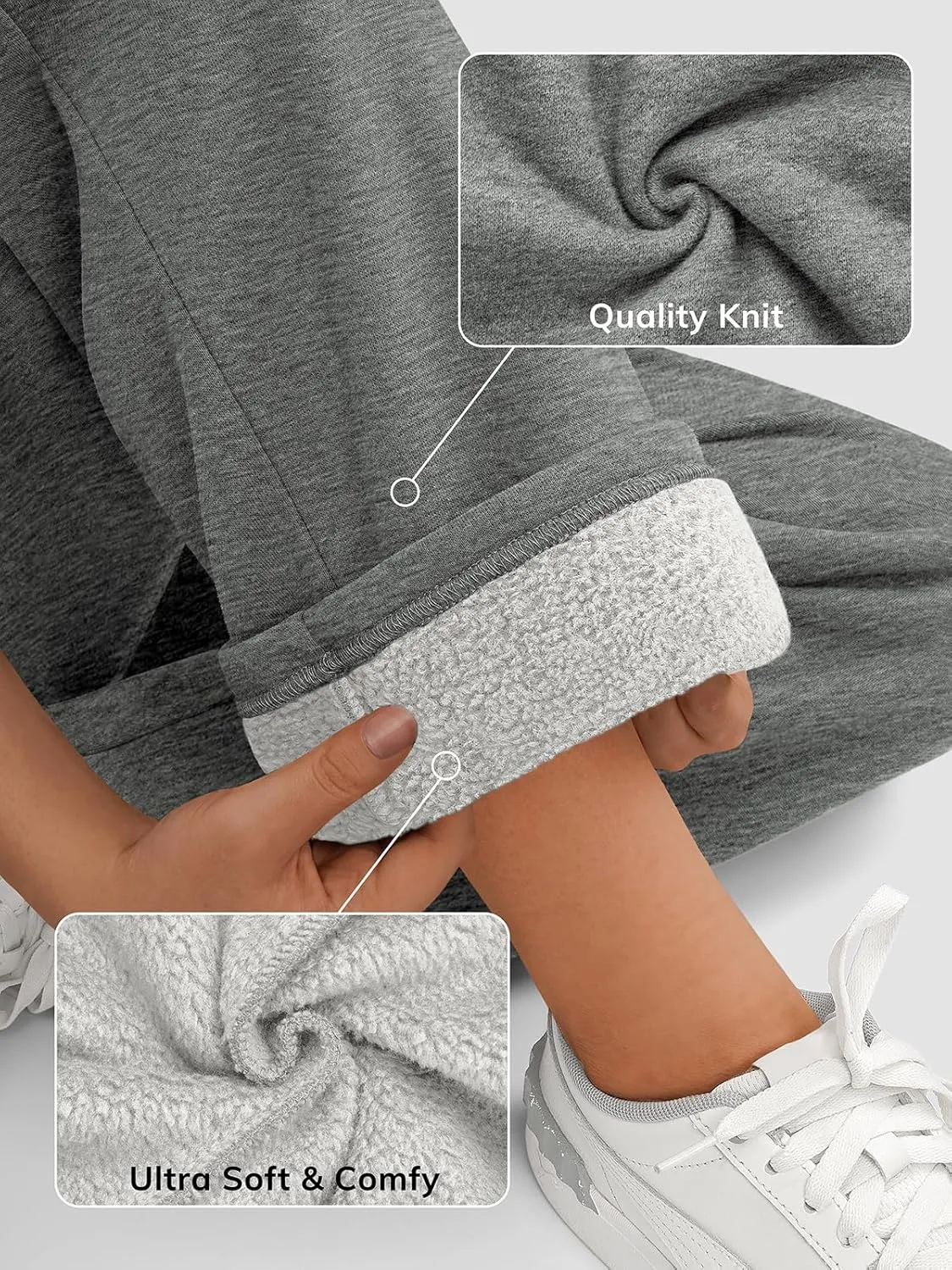 Womens Wide Leg Sweatpants High Waisted Baggy Lounge Pants Drawstring Fall Fashion Outfits 2025 Joggers