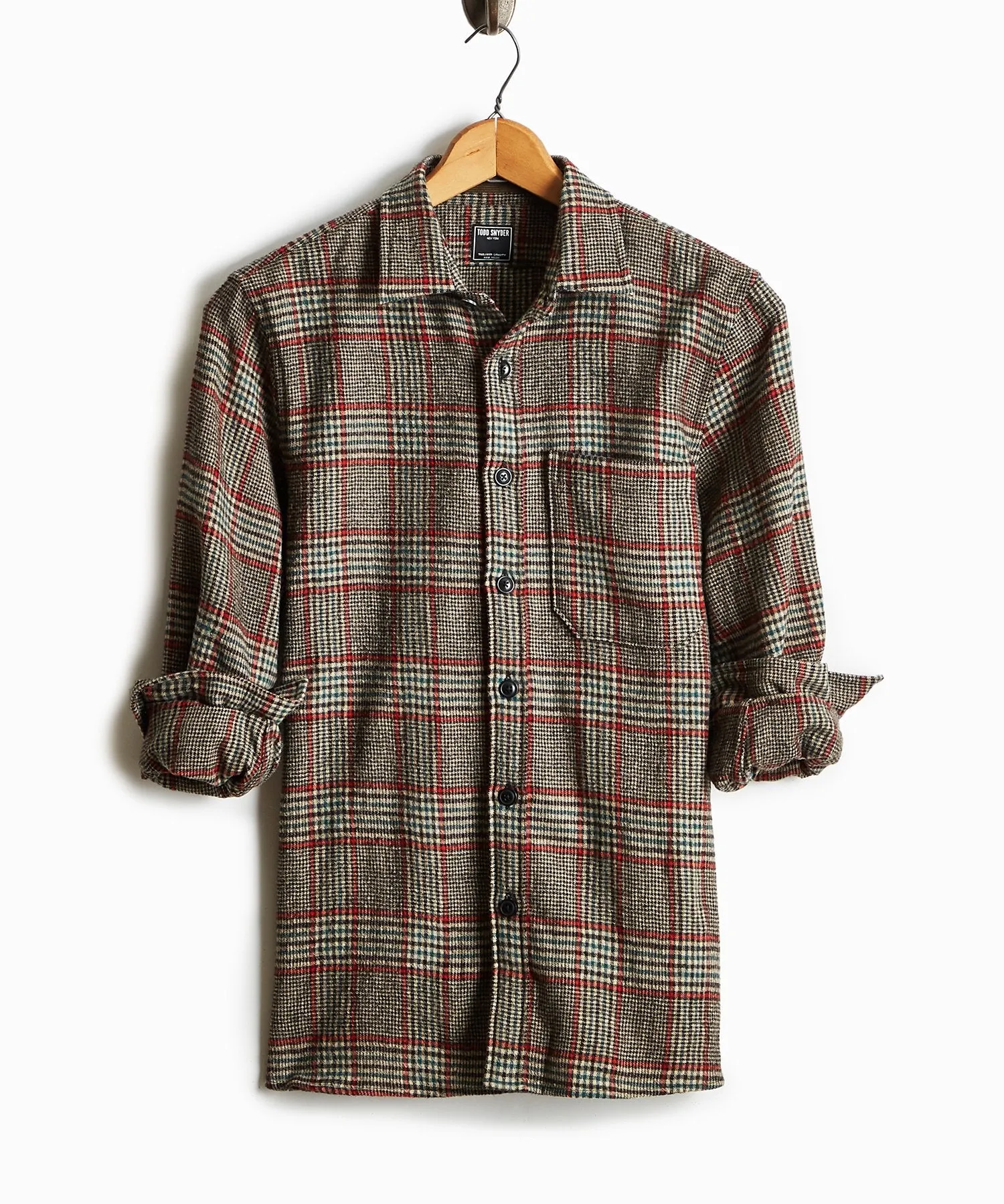 Wool Glen Plaid Shirt Jacket