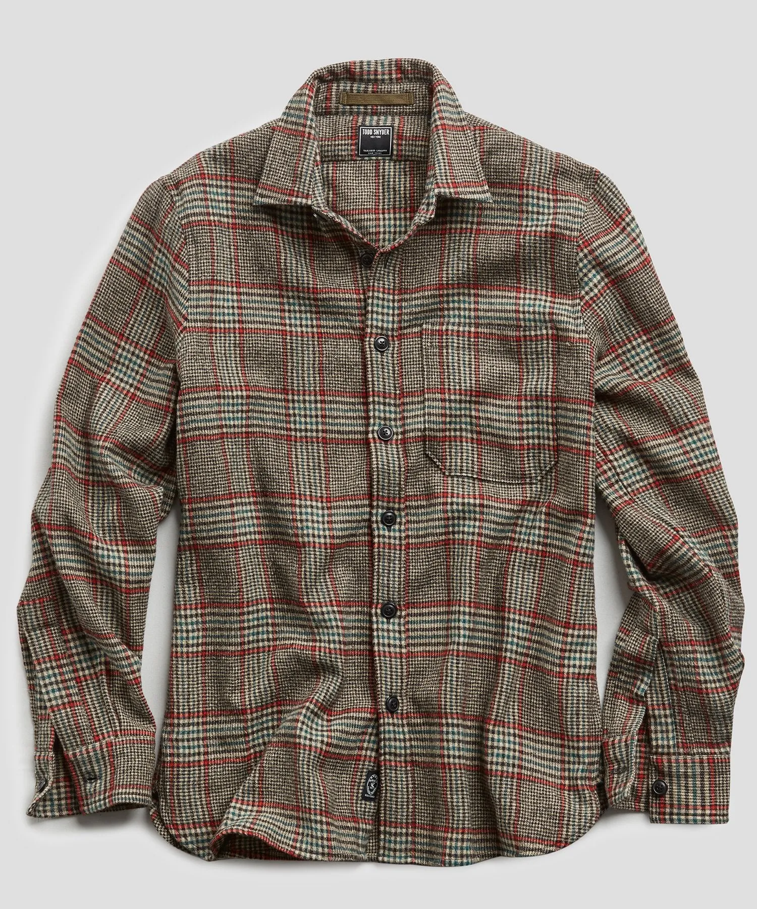 Wool Glen Plaid Shirt Jacket