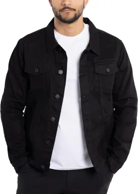 X RAY Mens Denim Jacket, Washed Ripped Distressed Flex Stretch Casual Trucker Biker Jeans Jacket for Men